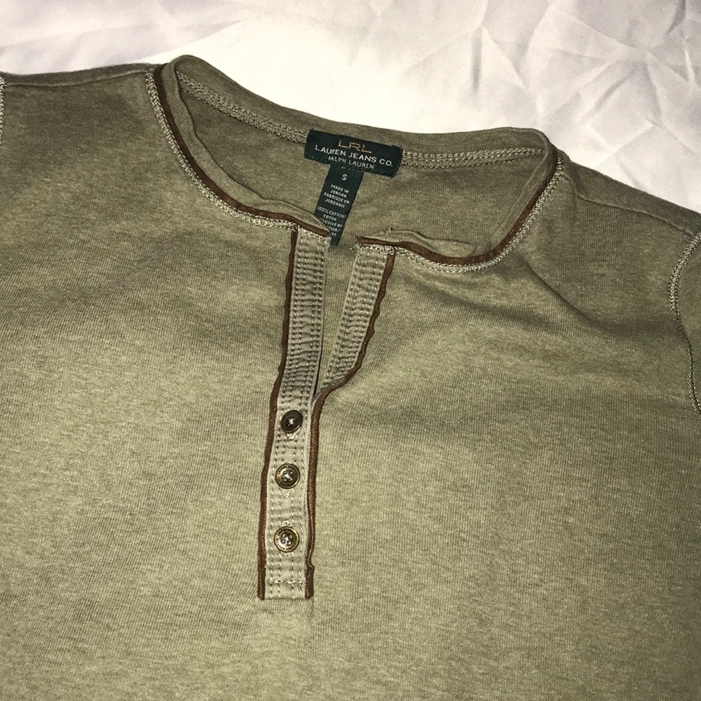 Lauren Ralph Lauren Olive Long Sleeve